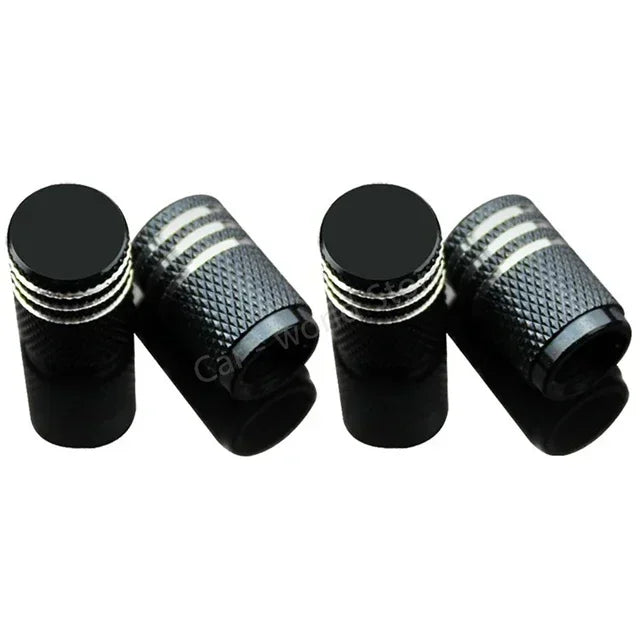 Aluminum Alloy Tire Valve Stem Caps – Universal Set of 4 for Car & SUV