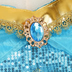 Jasmine Princess Costume Dress — Aladdin Magic Lamp Girls Cosplay Outfit