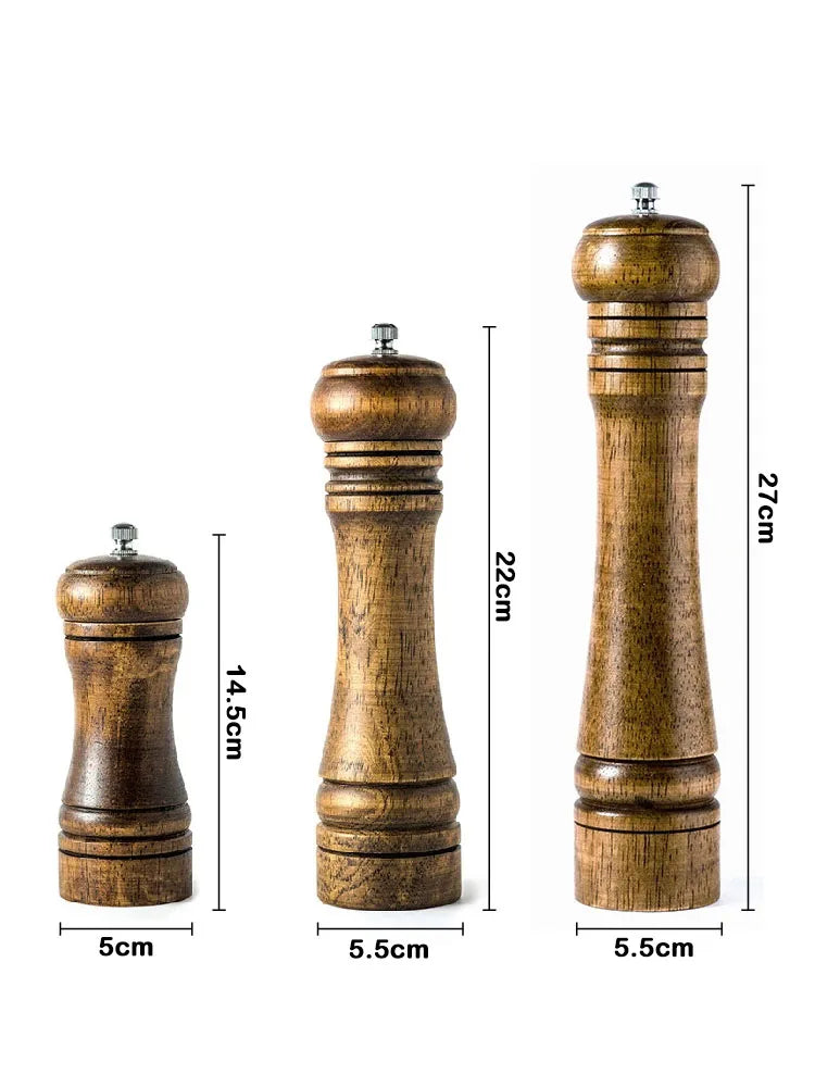 5",  8",  10" Solid Wood Salt and Pepper Grinder