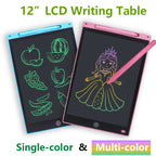 Kids LCD Writing & Drawing Tablet – 8" & 12" Colorful Screen