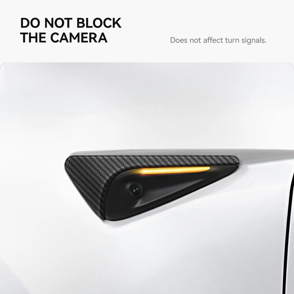 Side Turn Signal Camera Trim Cover for Tesla Model 3 Highland & Model Y Juniper