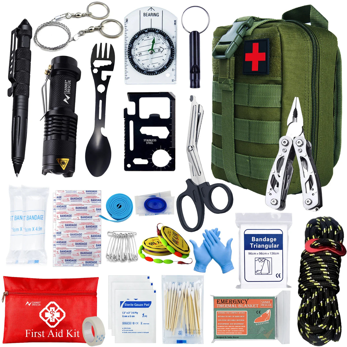 Tactical First Aid Kit – EDC Survival IFAK Pouch