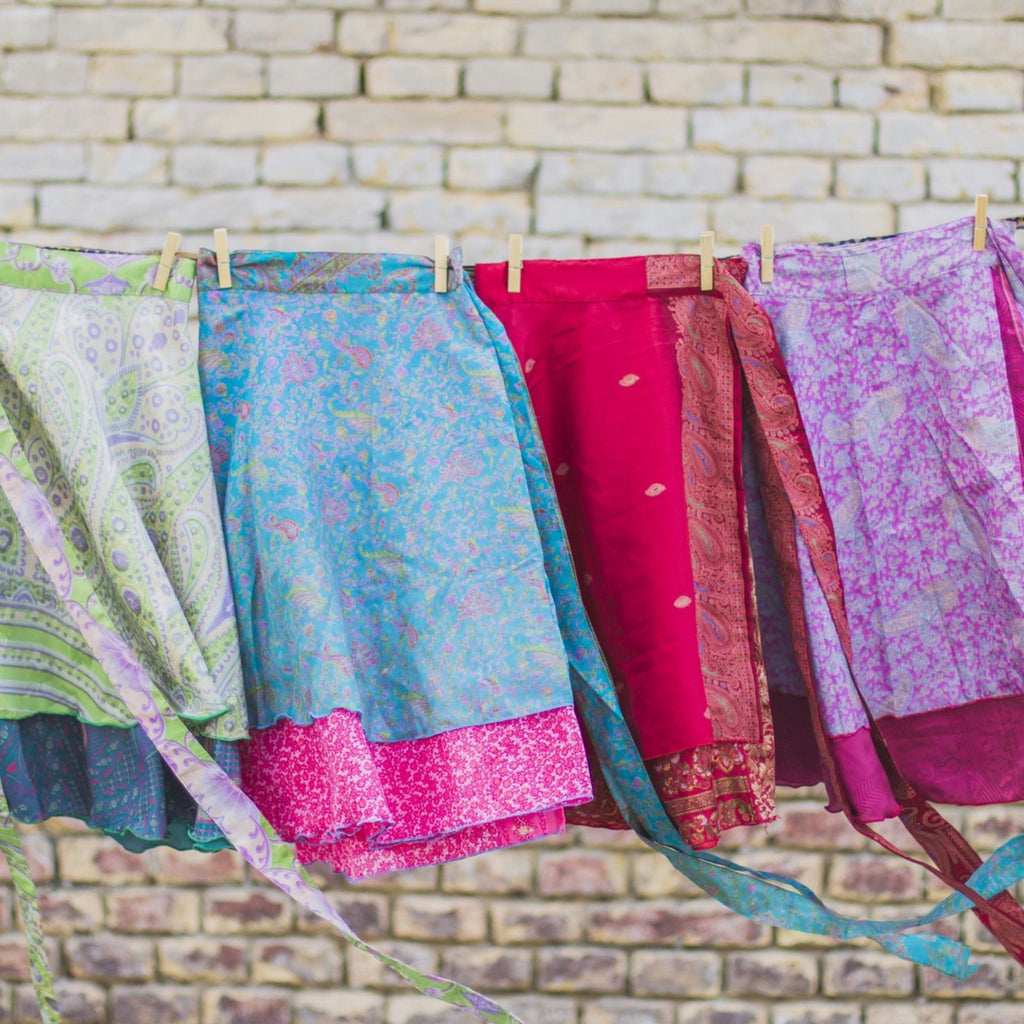 The Original Sari Wrap Skirt – Recycled, Reversible & Size-Inclusive