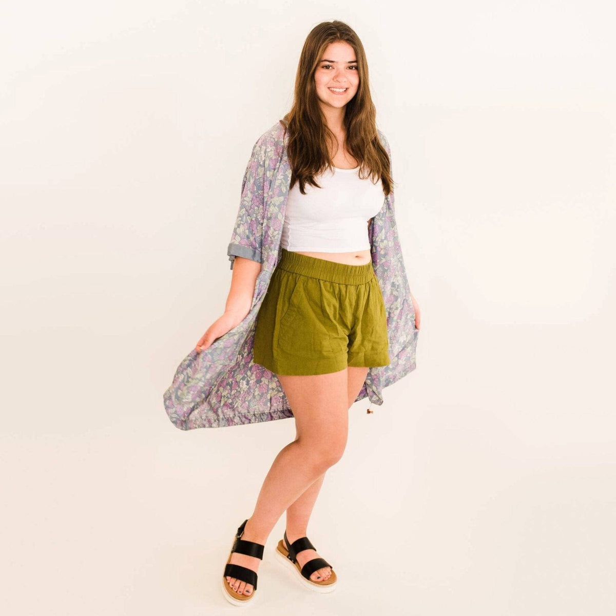 Amara Short Sari Duster – Recycled, Flowy & Eco-Friendly