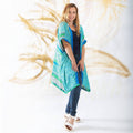 Amara Short Sari Duster – Recycled, Flowy & Eco-Friendly