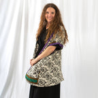 Amara Short Sari Duster – Recycled, Flowy & Eco-Friendly