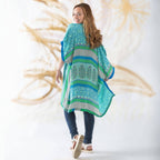 Amara Short Sari Duster – Recycled, Flowy & Eco-Friendly