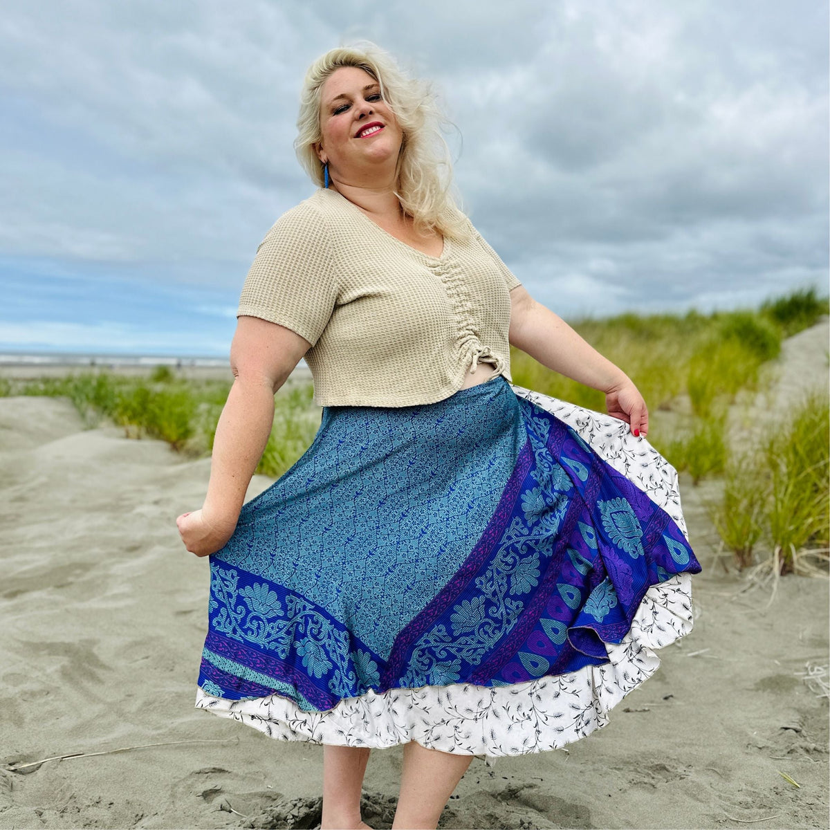 The Original Sari Wrap Skirt – Recycled, Reversible & Size-Inclusive