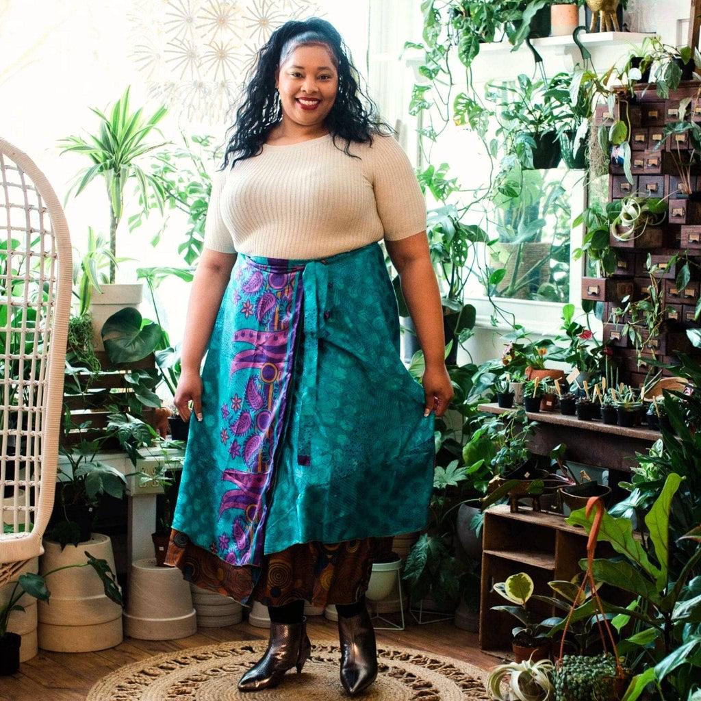The Original Sari Wrap Skirt – Recycled, Reversible & Size-Inclusive