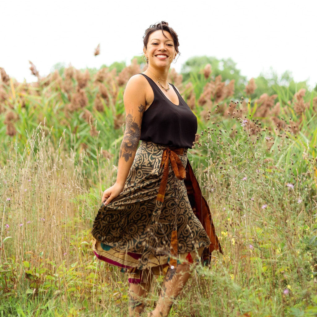 The Original Sari Wrap Skirt – Recycled, Reversible & Size-Inclusive