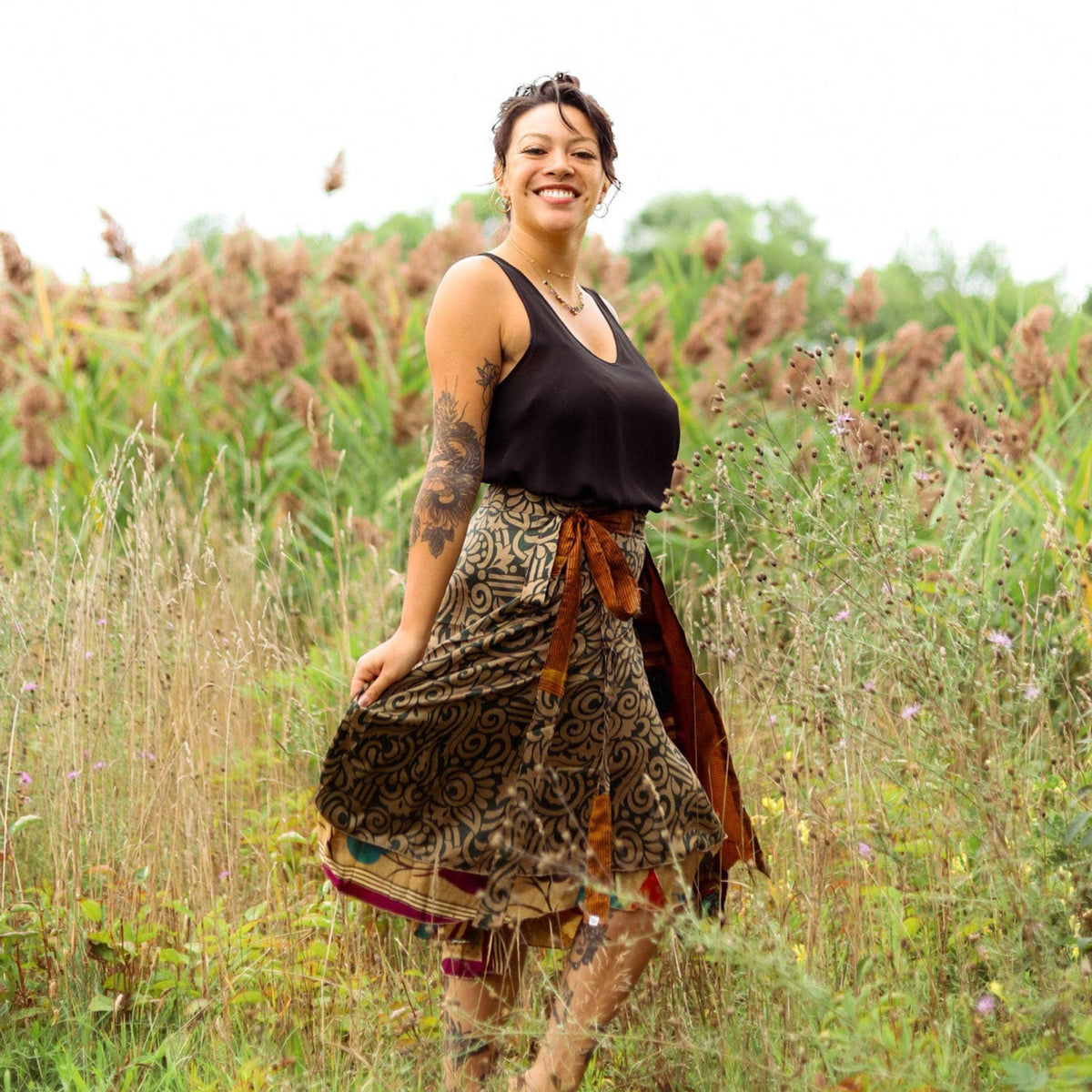 The Original Sari Wrap Skirt – Recycled, Reversible & Size-Inclusive