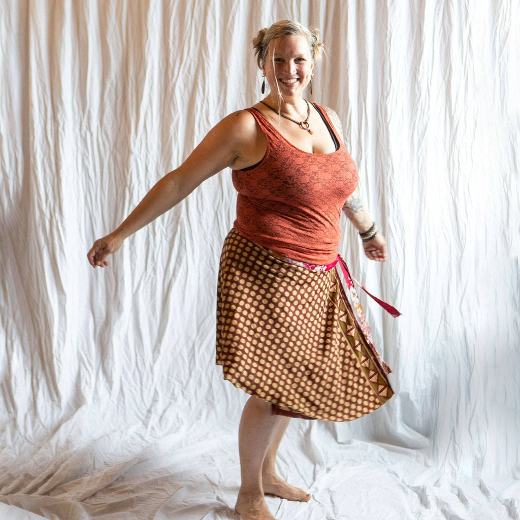 The Original Sari Wrap Skirt – Recycled, Reversible & Size-Inclusive