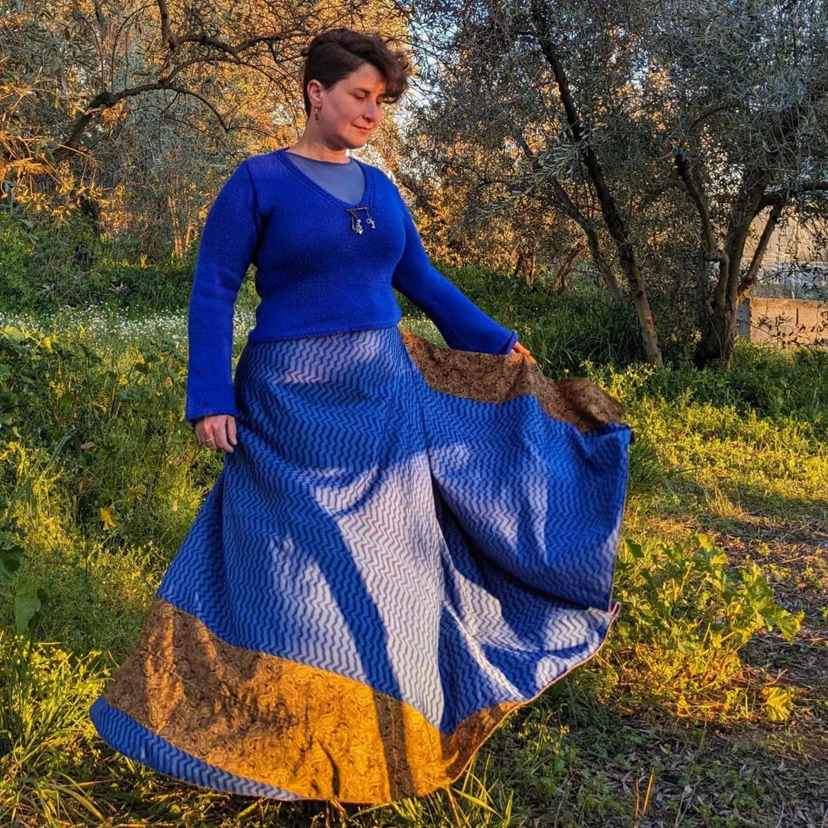 The Original Sari Wrap Skirt – Recycled, Reversible & Size-Inclusive