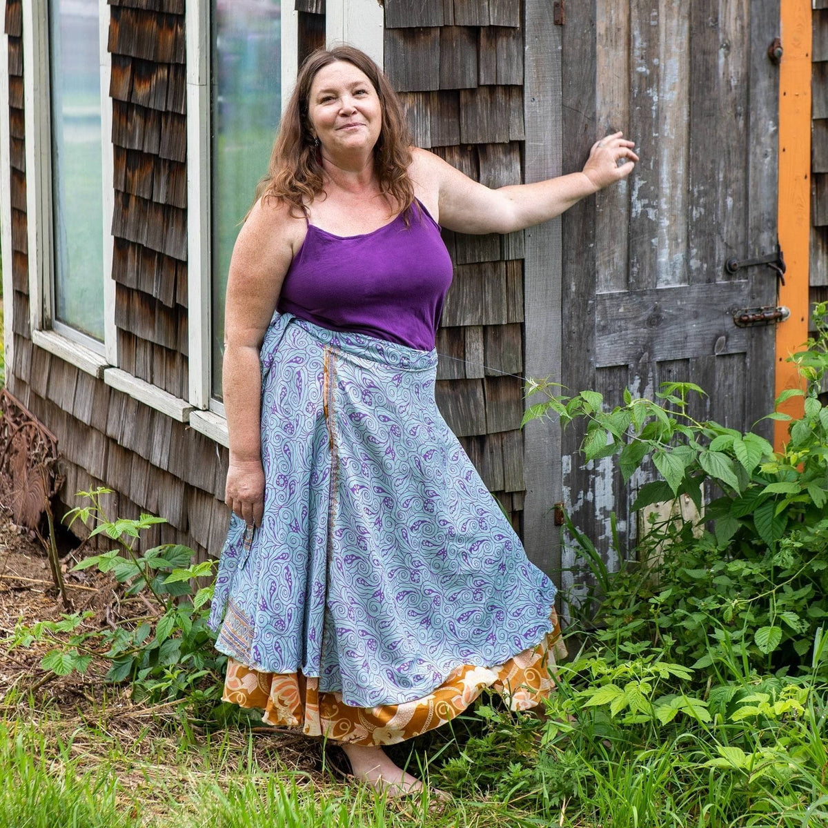 The Original Sari Wrap Skirt – Recycled, Reversible & Size-Inclusive