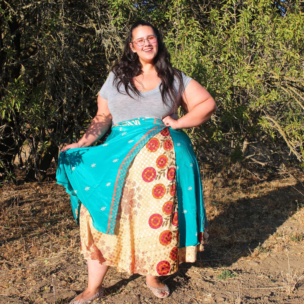 The Original Sari Wrap Skirt – Recycled, Reversible & Size-Inclusive