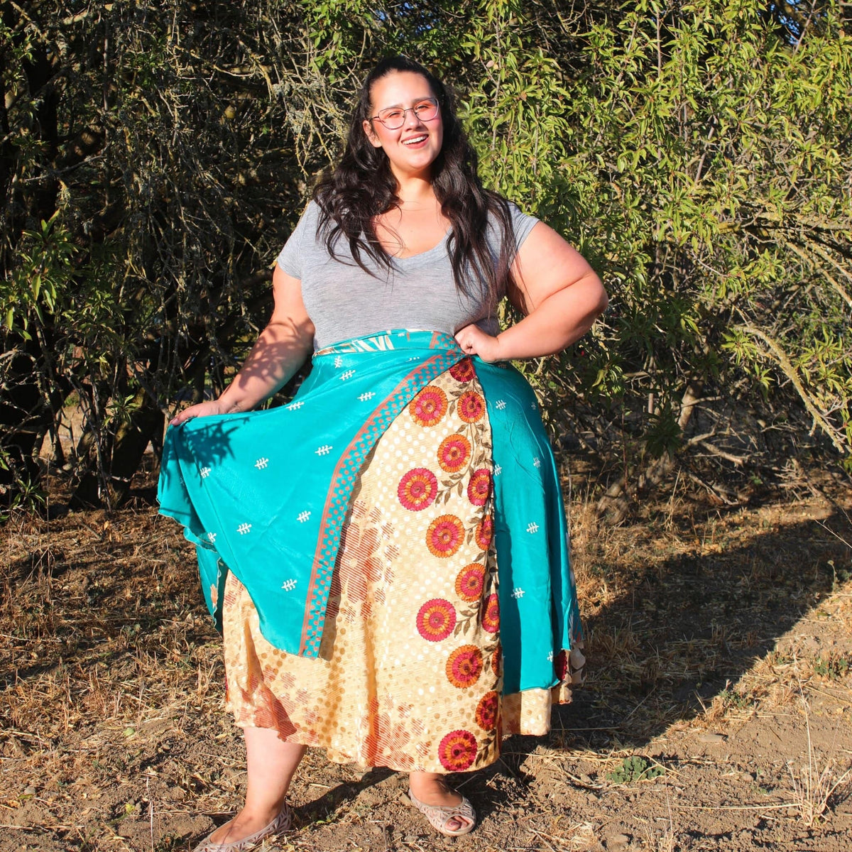 The Original Sari Wrap Skirt – Recycled, Reversible & Size-Inclusive