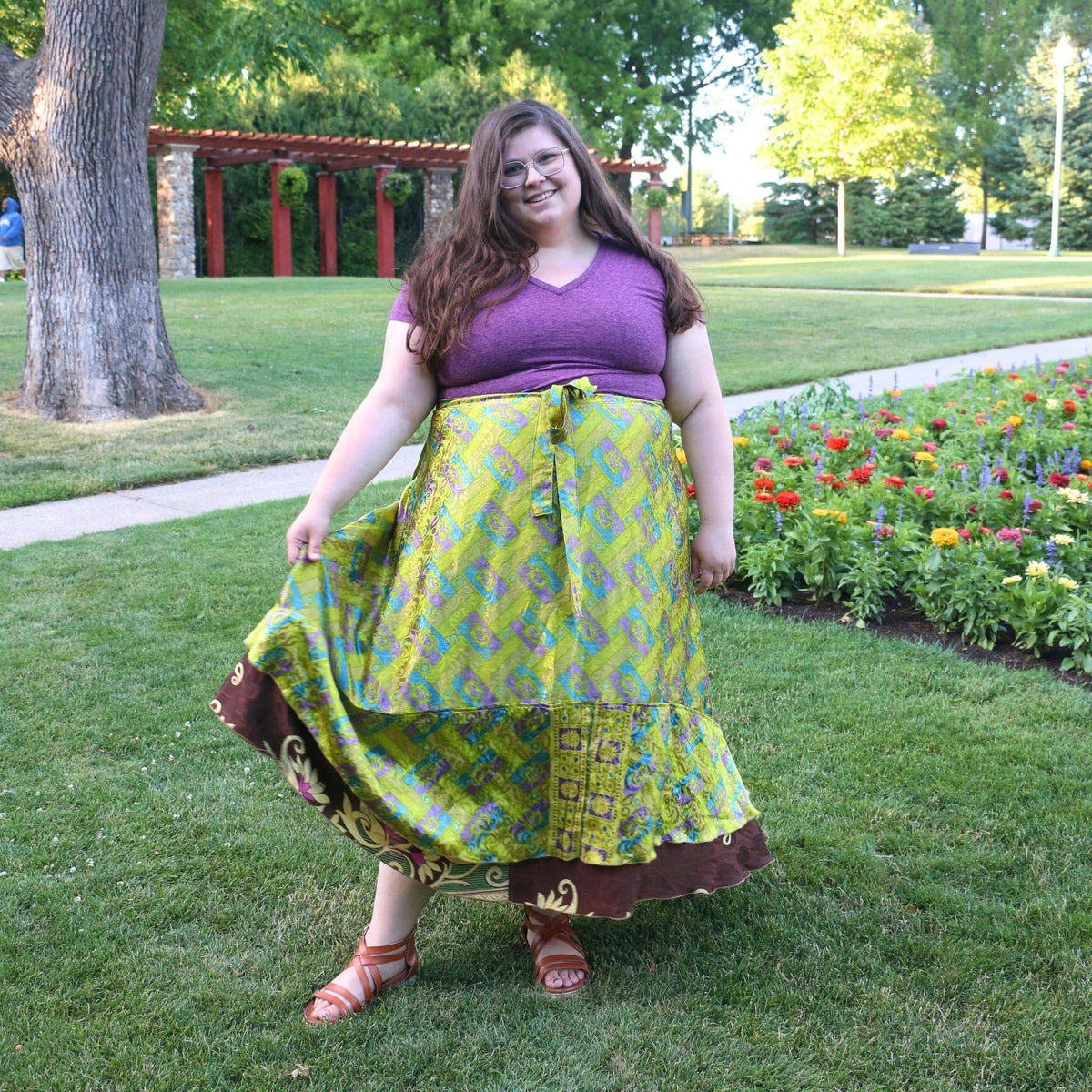 The Original Sari Wrap Skirt – Recycled, Reversible & Size-Inclusive