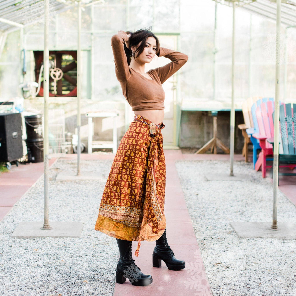 The Original Sari Wrap Skirt – Recycled, Reversible & Size-Inclusive