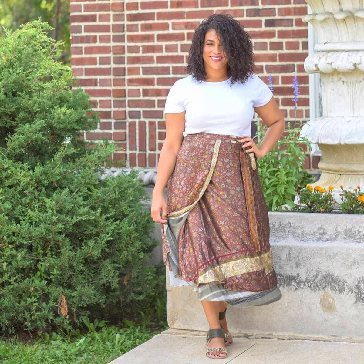 The Original Sari Wrap Skirt – Recycled, Reversible & Size-Inclusive