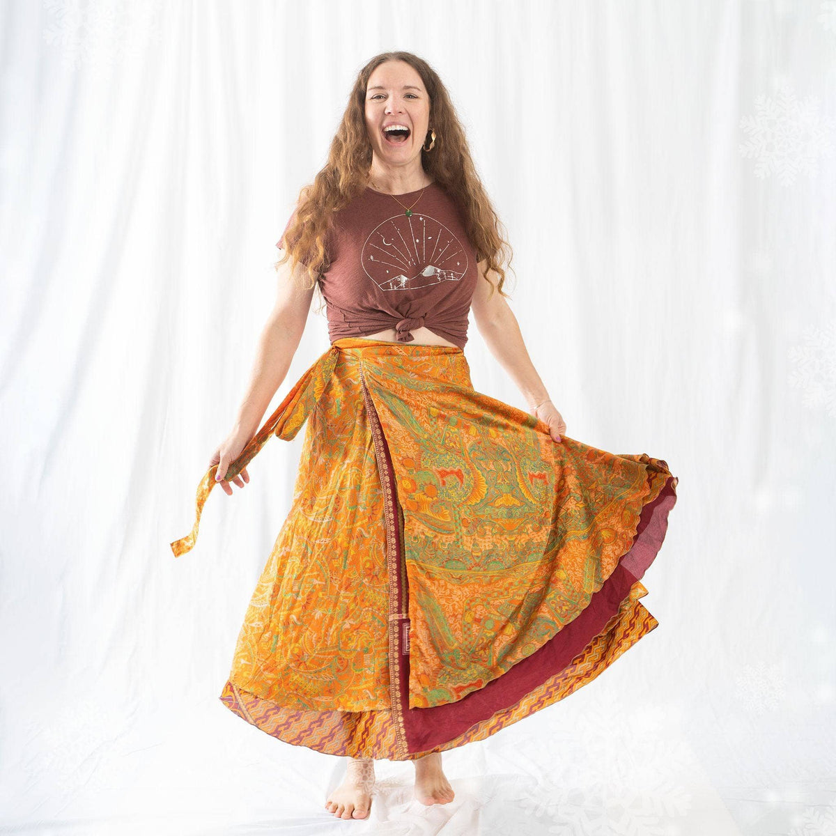 The Original Sari Wrap Skirt – Recycled, Reversible & Size-Inclusive