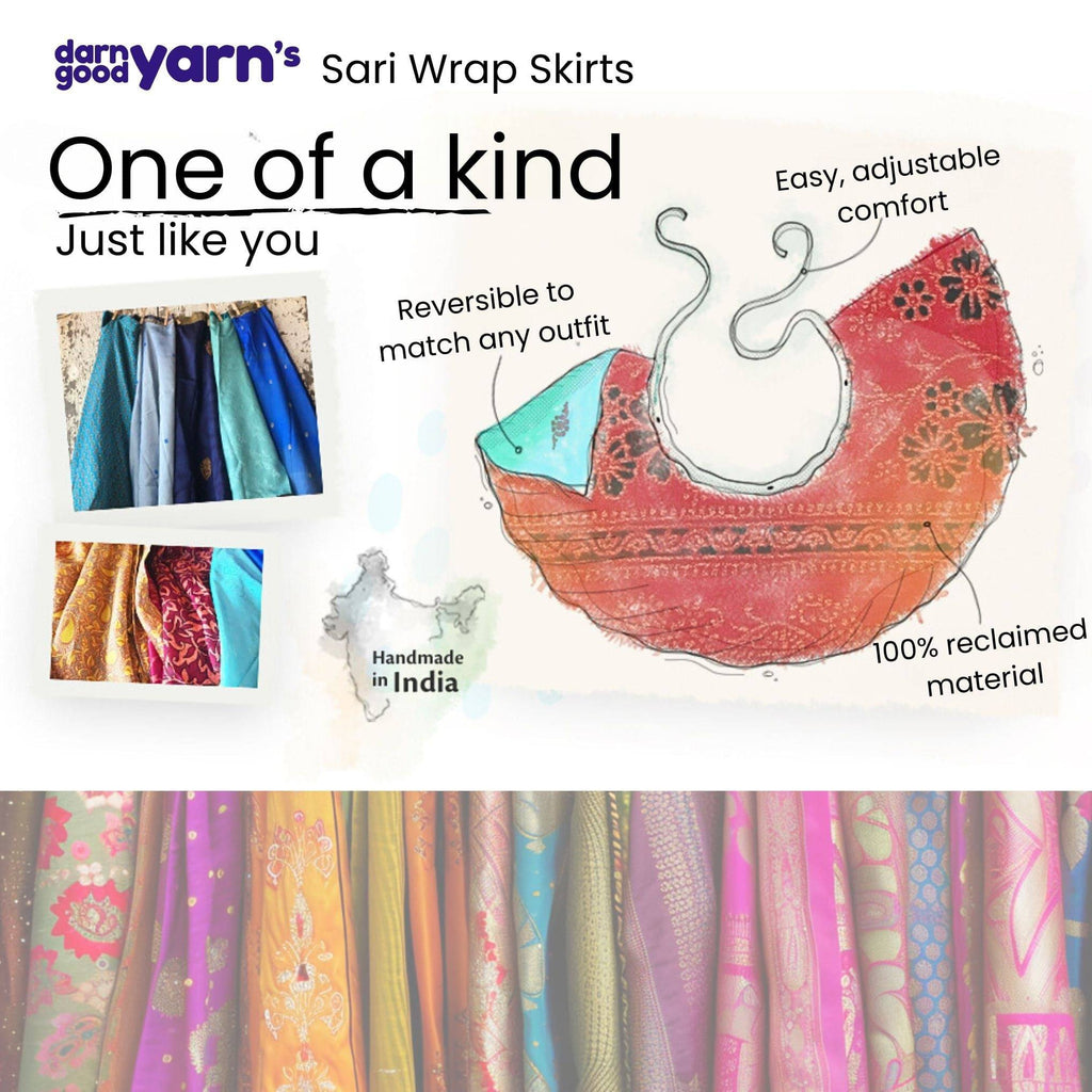The Original Sari Wrap Skirt – Recycled, Reversible & Size-Inclusive