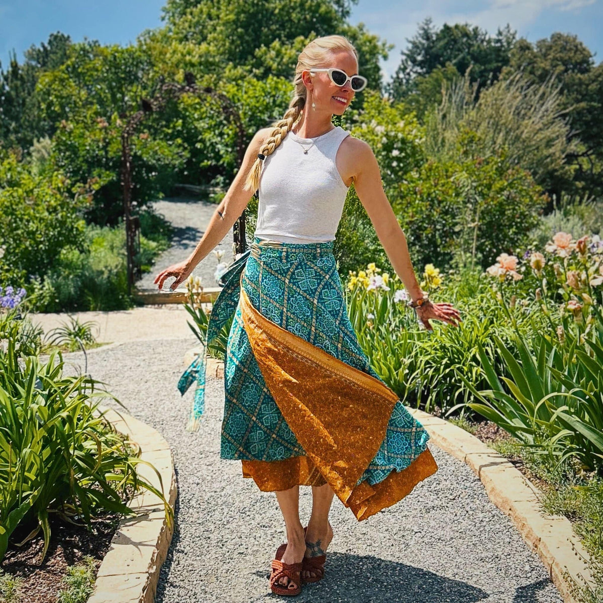 The Original Sari Wrap Skirt – Recycled, Reversible & Size-Inclusive