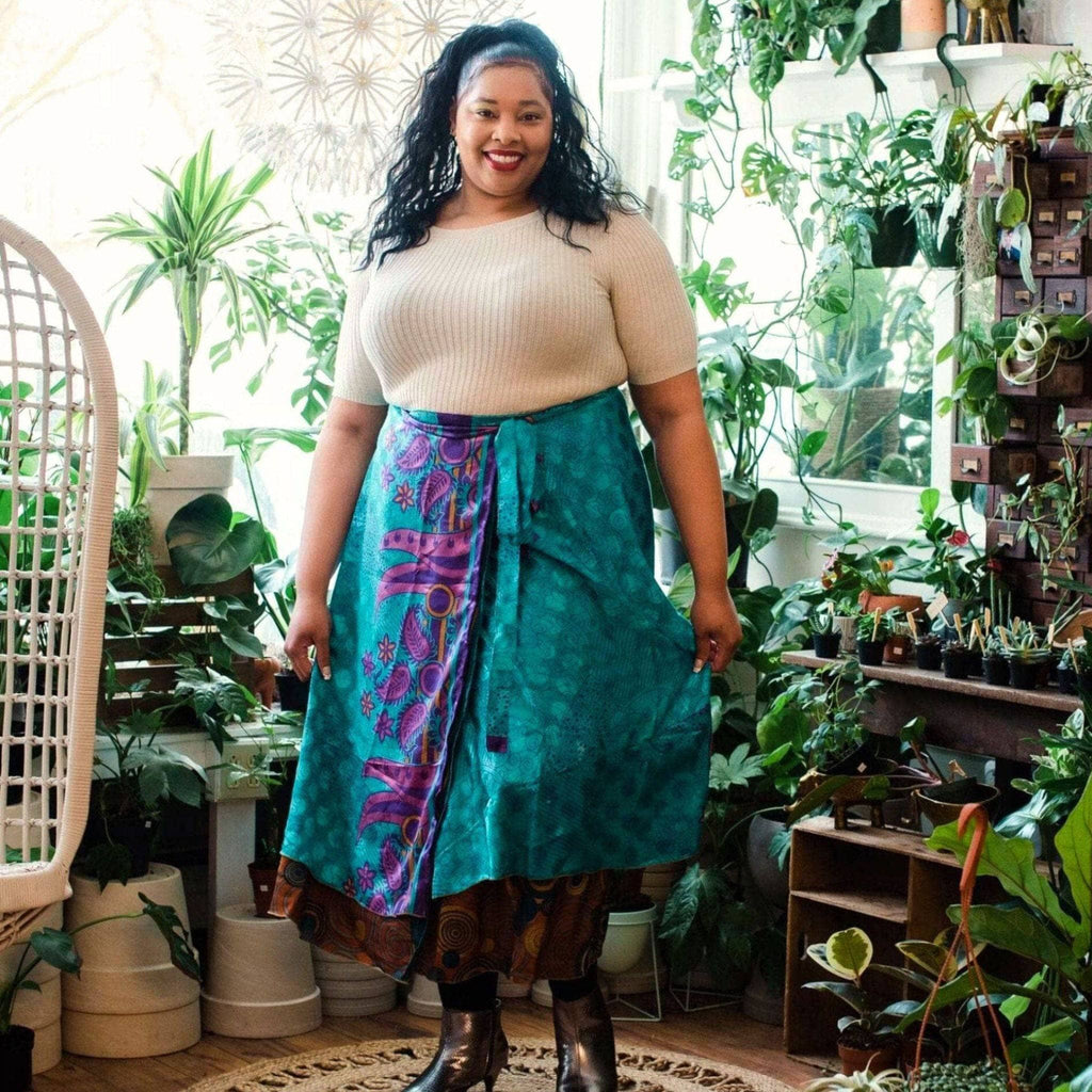 The Original Sari Wrap Skirt – Recycled, Reversible & Size-Inclusive