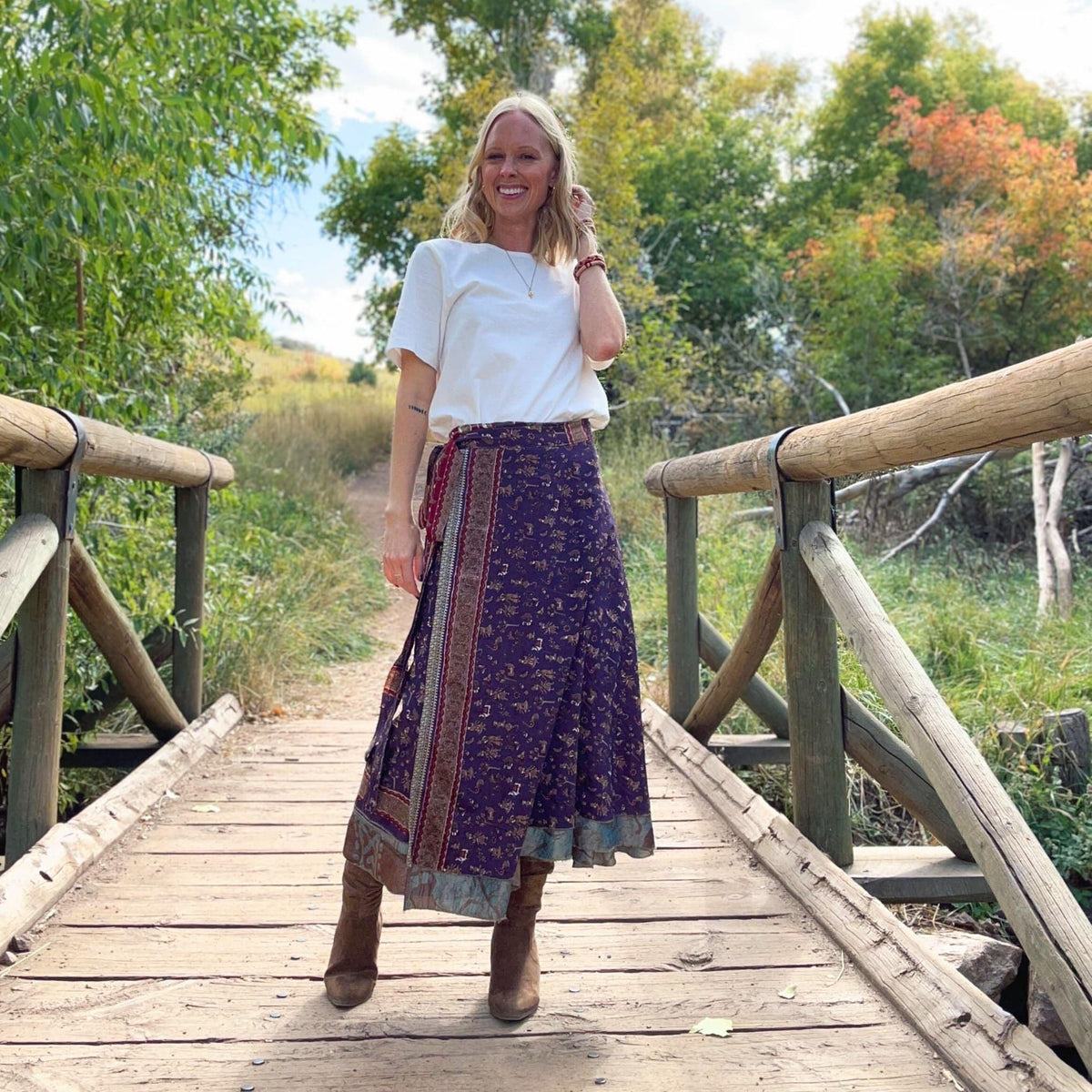 The Original Sari Wrap Skirt – Recycled, Reversible & Size-Inclusive