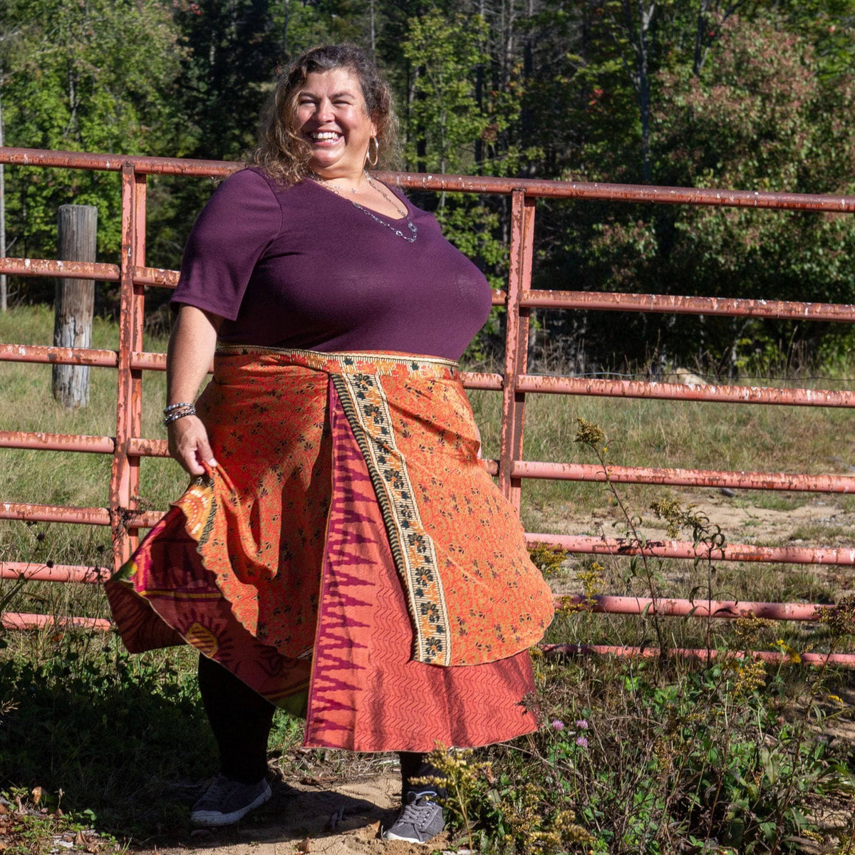 The Original Sari Wrap Skirt – Recycled, Reversible & Size-Inclusive