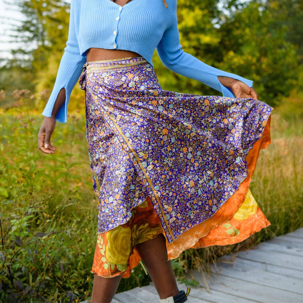 The Original Sari Wrap Skirt – Recycled, Reversible & Size-Inclusive