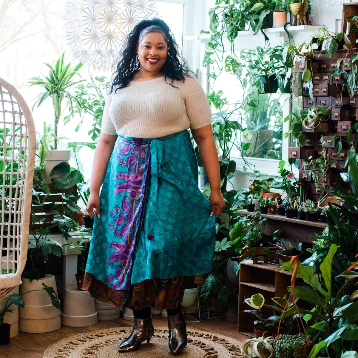 The Original Sari Wrap Skirt – Recycled, Reversible & Size-Inclusive